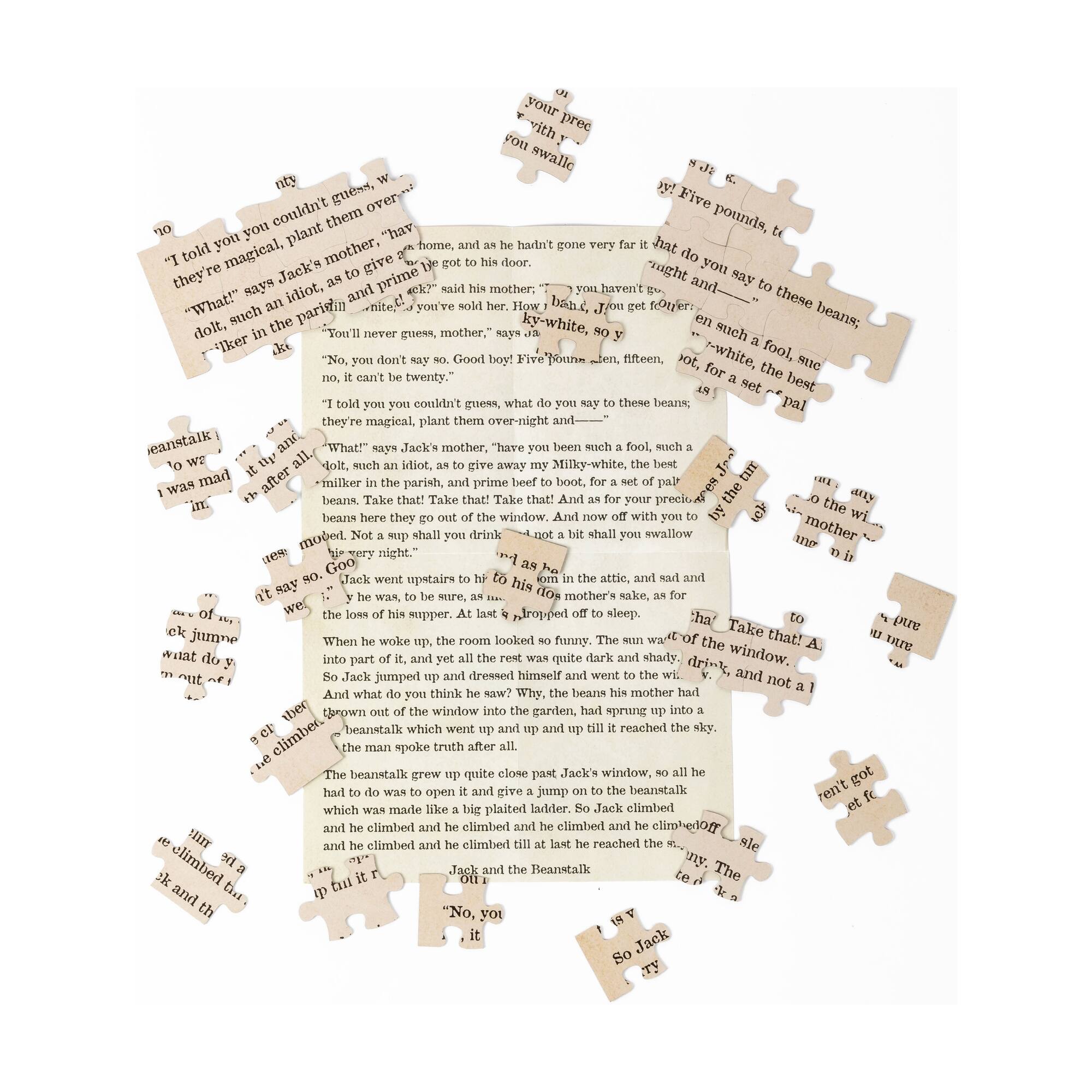 Joseph Jacobs' Jack and the Beanstalk Double-Sided Jigsaw Puzzle: 96 Pcs